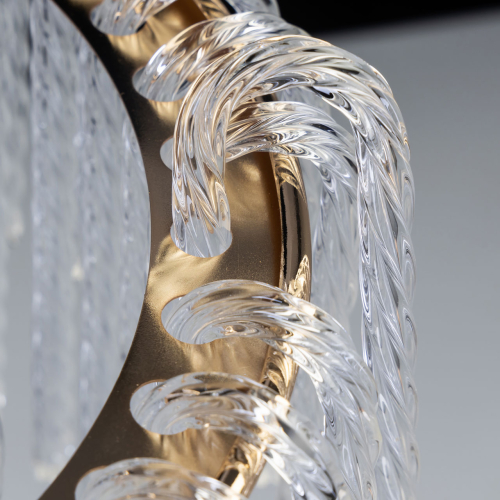 Люстра с подвесными рифлеными стеклянными трубками Nembus