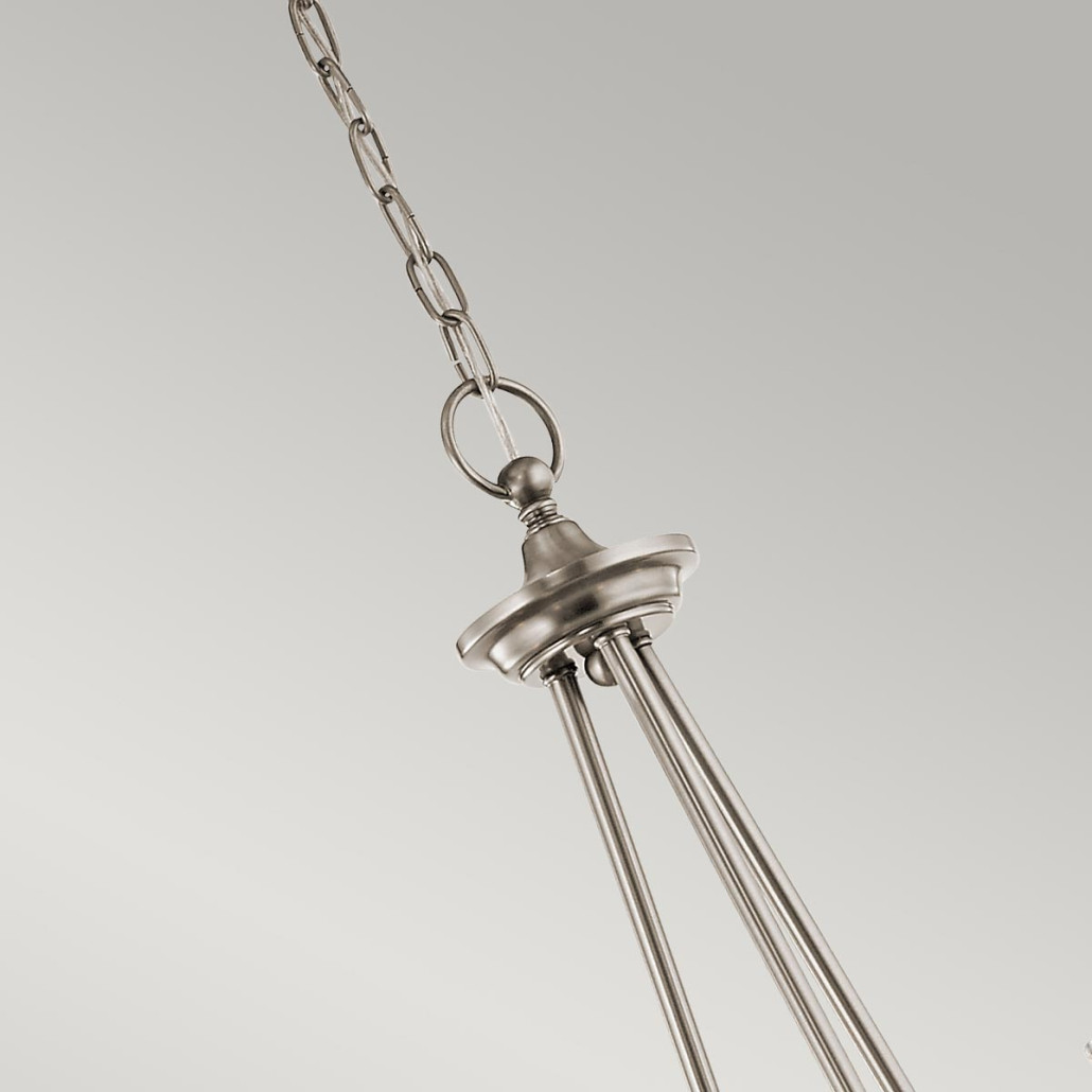 Люстра с прозрачными плафонами из пузырчатого стекла Kichler