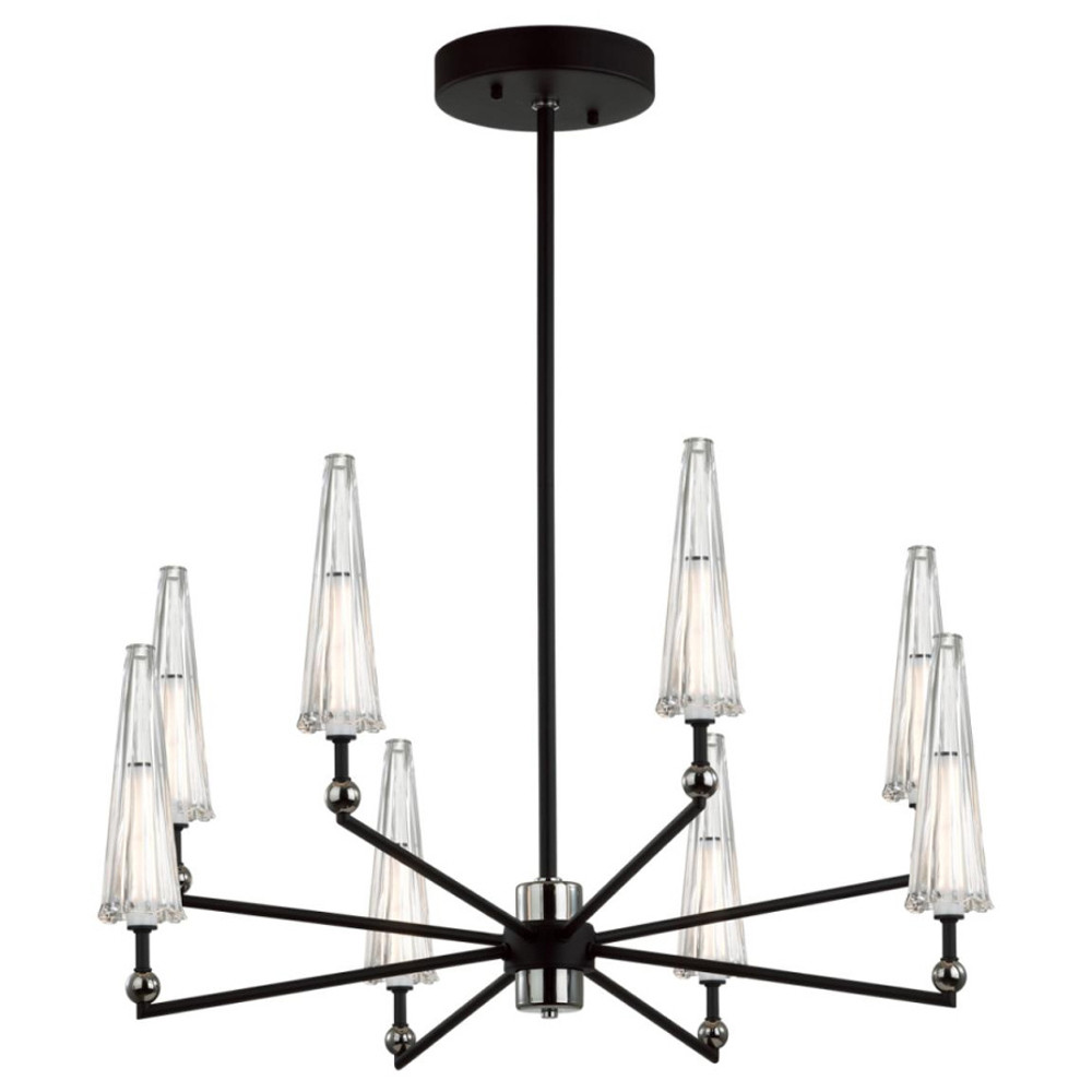 Люстра с прозрачными плафонами из стекла Umbrella