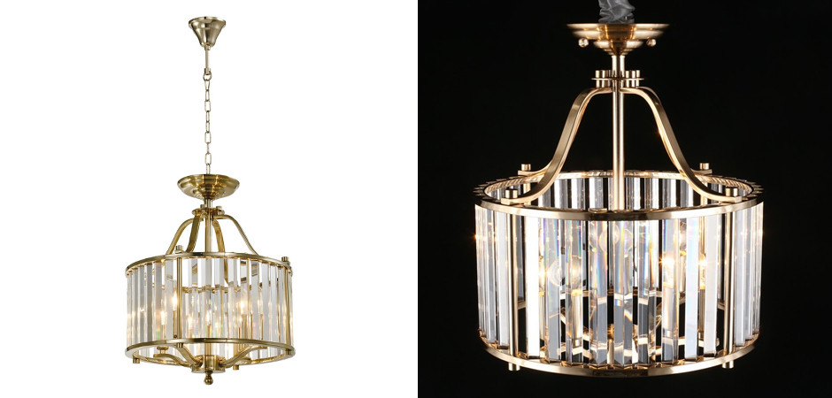 Люстра с хрустальными вставками Coliseum