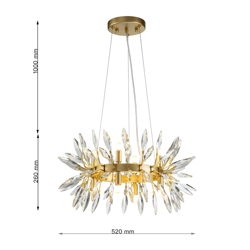 Люстра с хрустальными лепестками FAIRYTREE LIGHT
