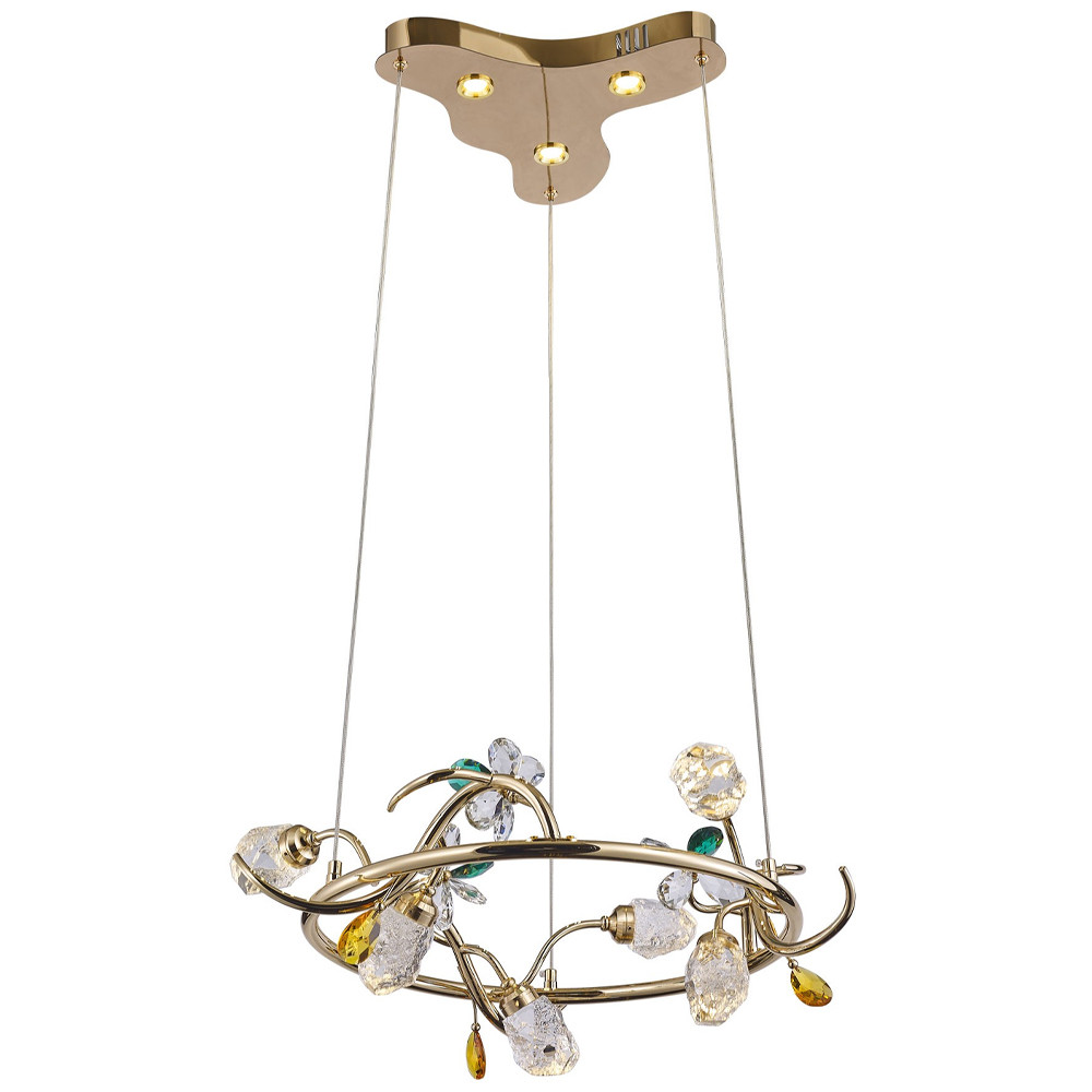 Люстра с хрустальными плафонами и декором Alvere Crystal Chandelier 6