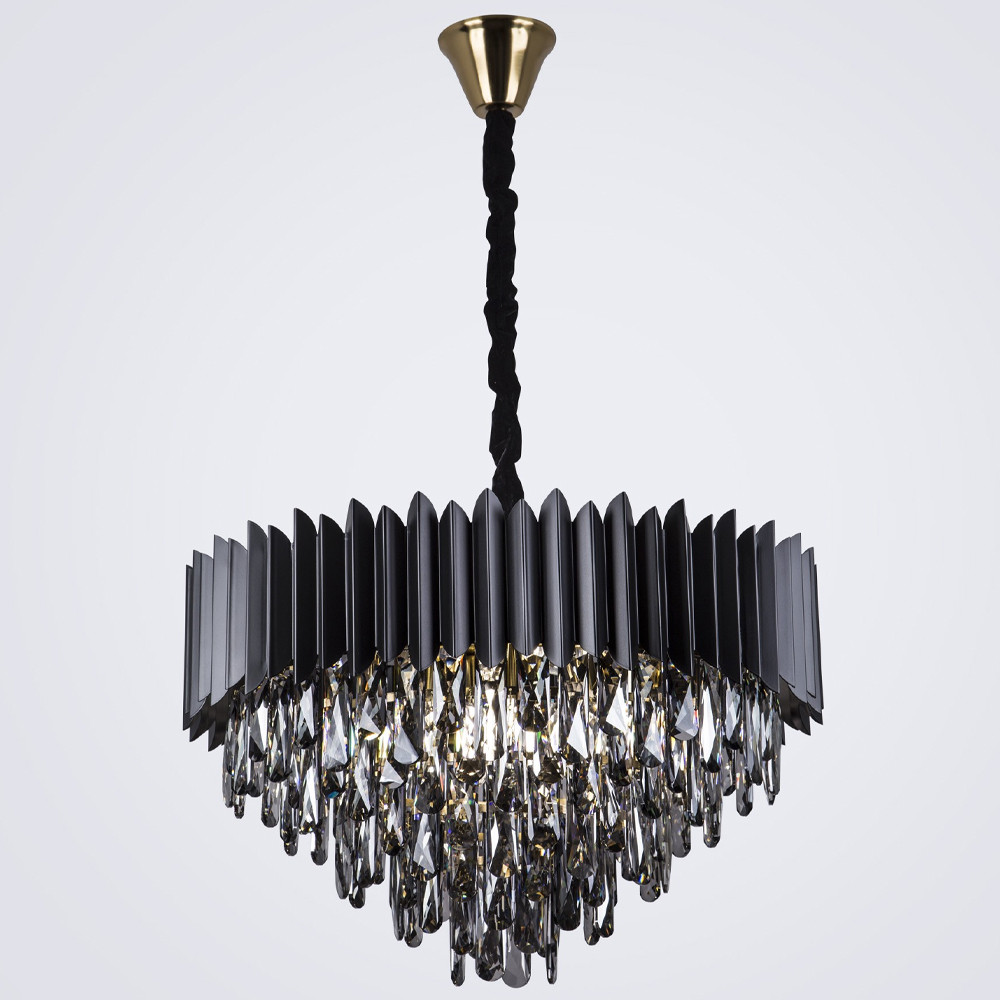 Люстра с хрустальными подвесками Blake Metal Crystal Chandelier