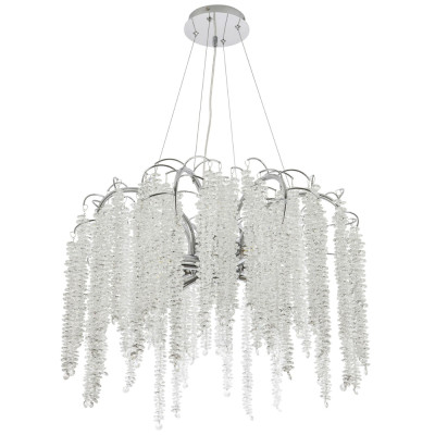 Люстра с хрустальными подвесками Bunch of Crystal Berries Silver Chandelier 8