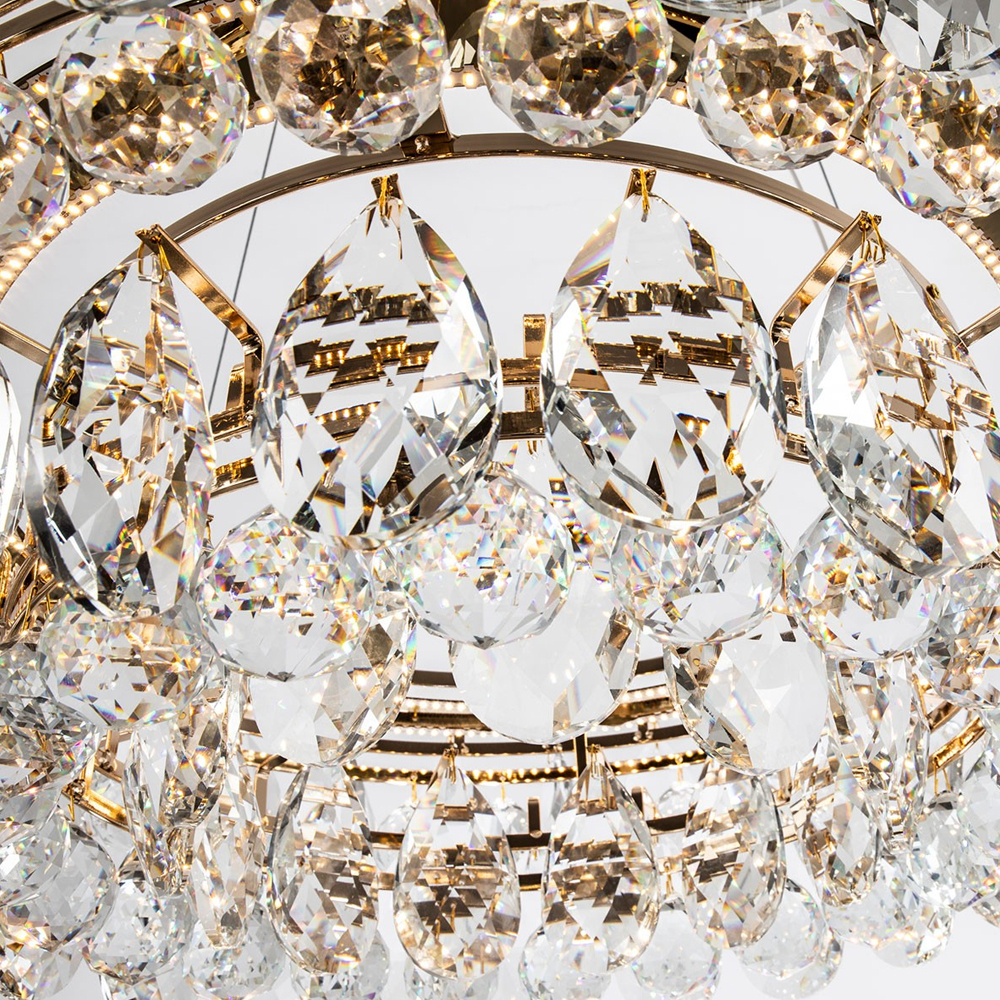 Люстра с хрустальными подвесками в форме капель Sidney Crystal Chandelier 80