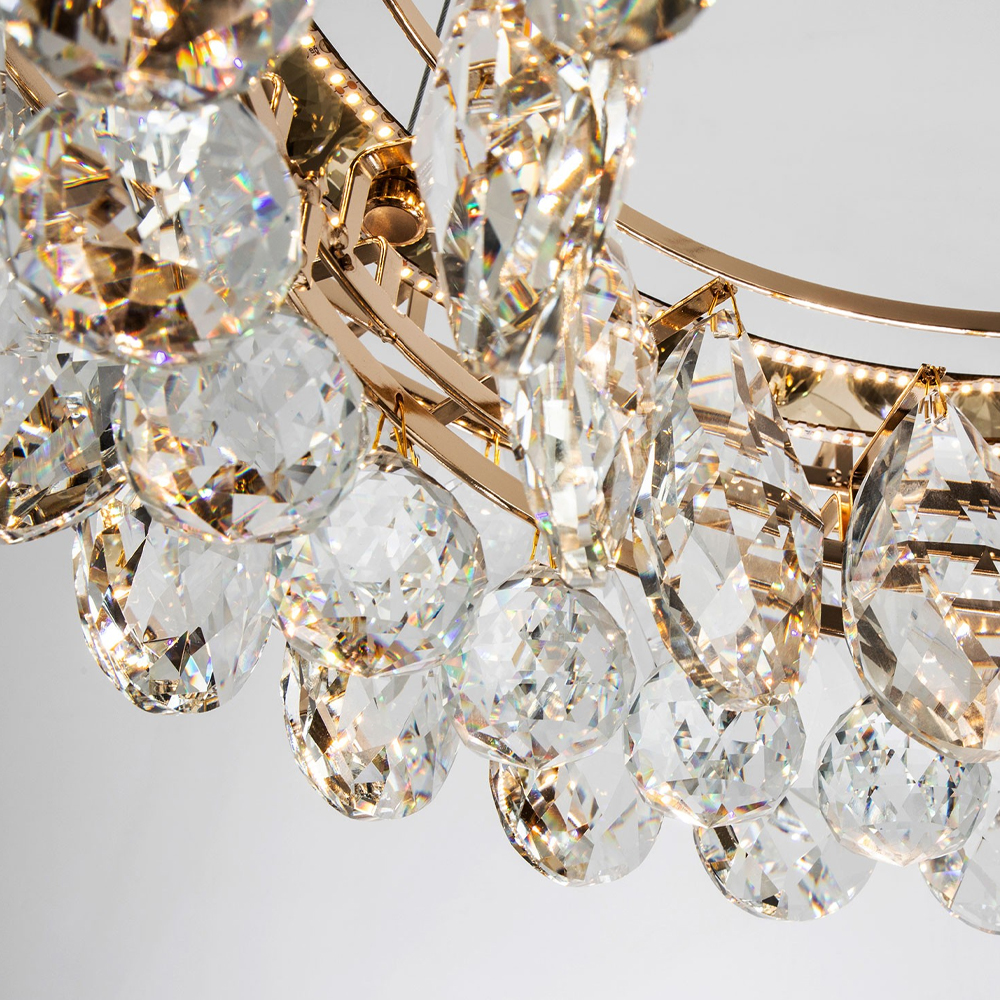 Люстра с хрустальными подвесками в форме капель Sidney Crystal Chandelier 80