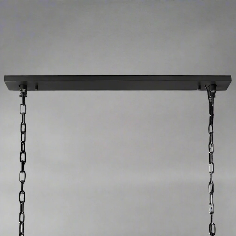 Люстра с черным каркасом и абажуром из прямоугольных мраморных панелей Calling to Shine