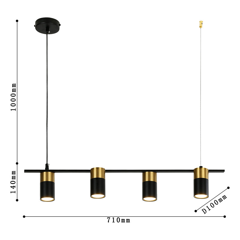 Люстра с четырьмя спотами Tribes Chandelier