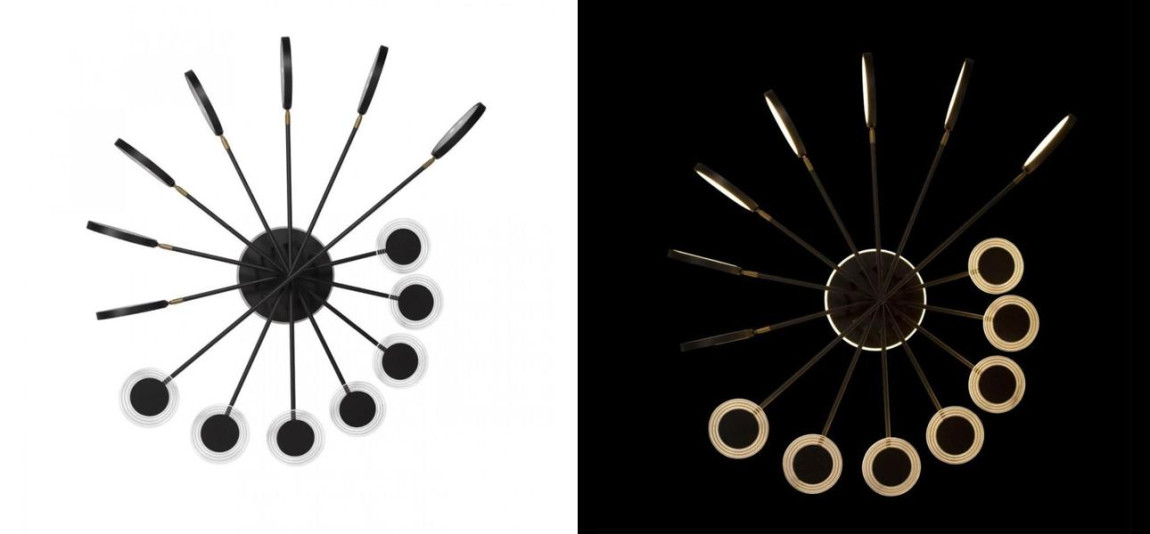 Люстра светодиодная BENDIK LIGHTING Black 14 плафонов