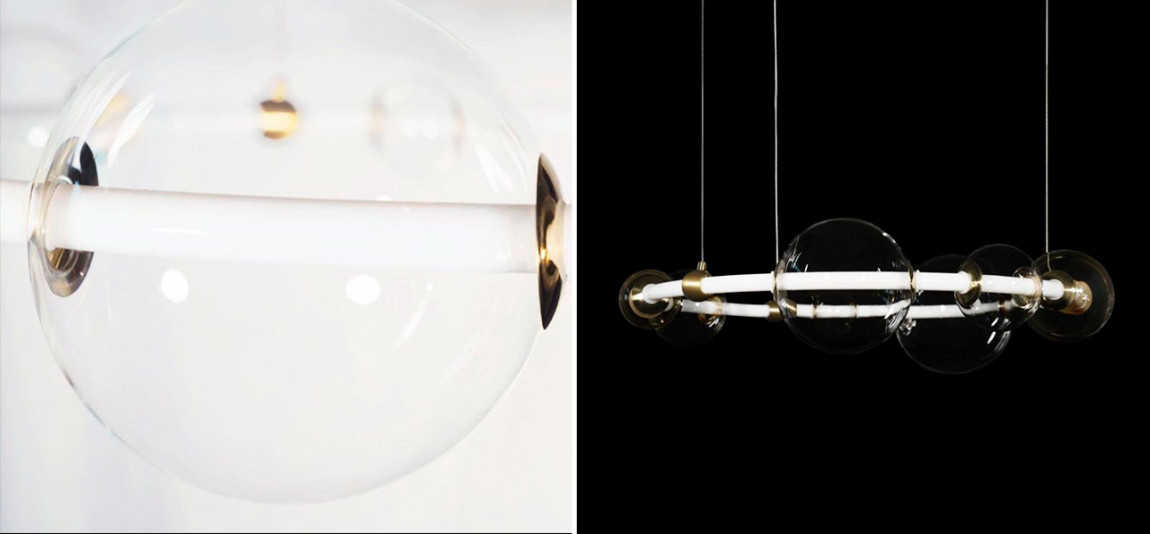 Люстра светодиодная кольцо Iona Necklace белая диаметр 73