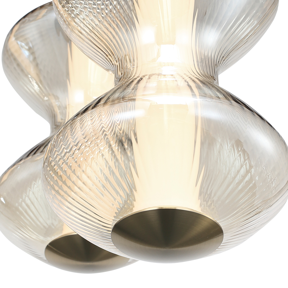 Люстра светодиодная с стеклянными волнообразными плафонами Amphora of Light