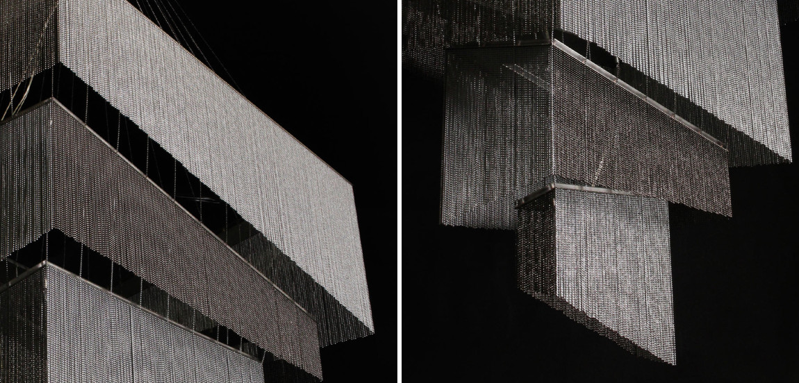 Люстра Серебряные цепочки Willowlamp Geometric Storm Silver