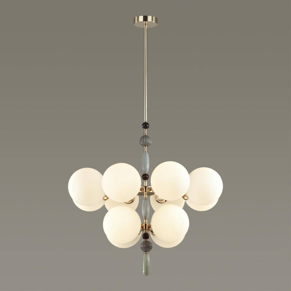 Люстра со вставками из керамики SkyEast 12 ламп