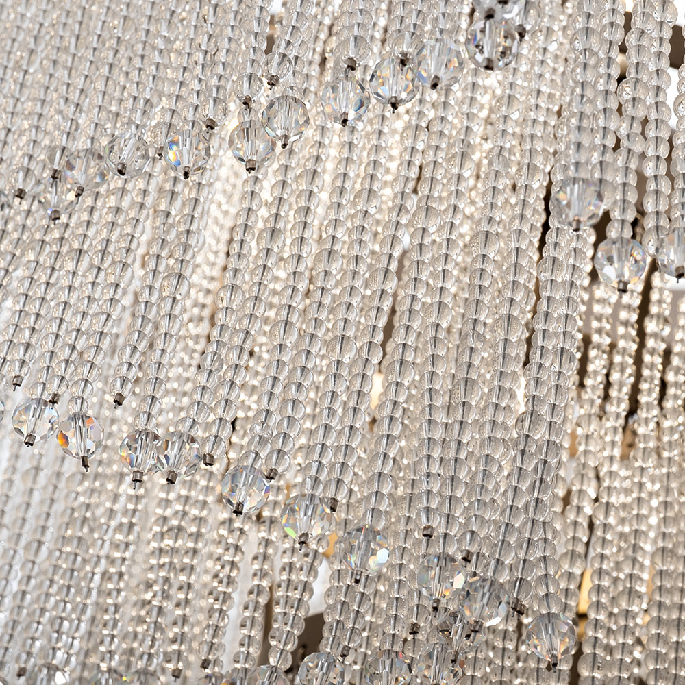 Люстра со стеклянными подвесками в виде круглых бусин Waterfall of Light