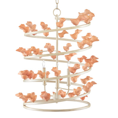 Люстра спиралевидная с фигурками птенцов Playful Chandelier