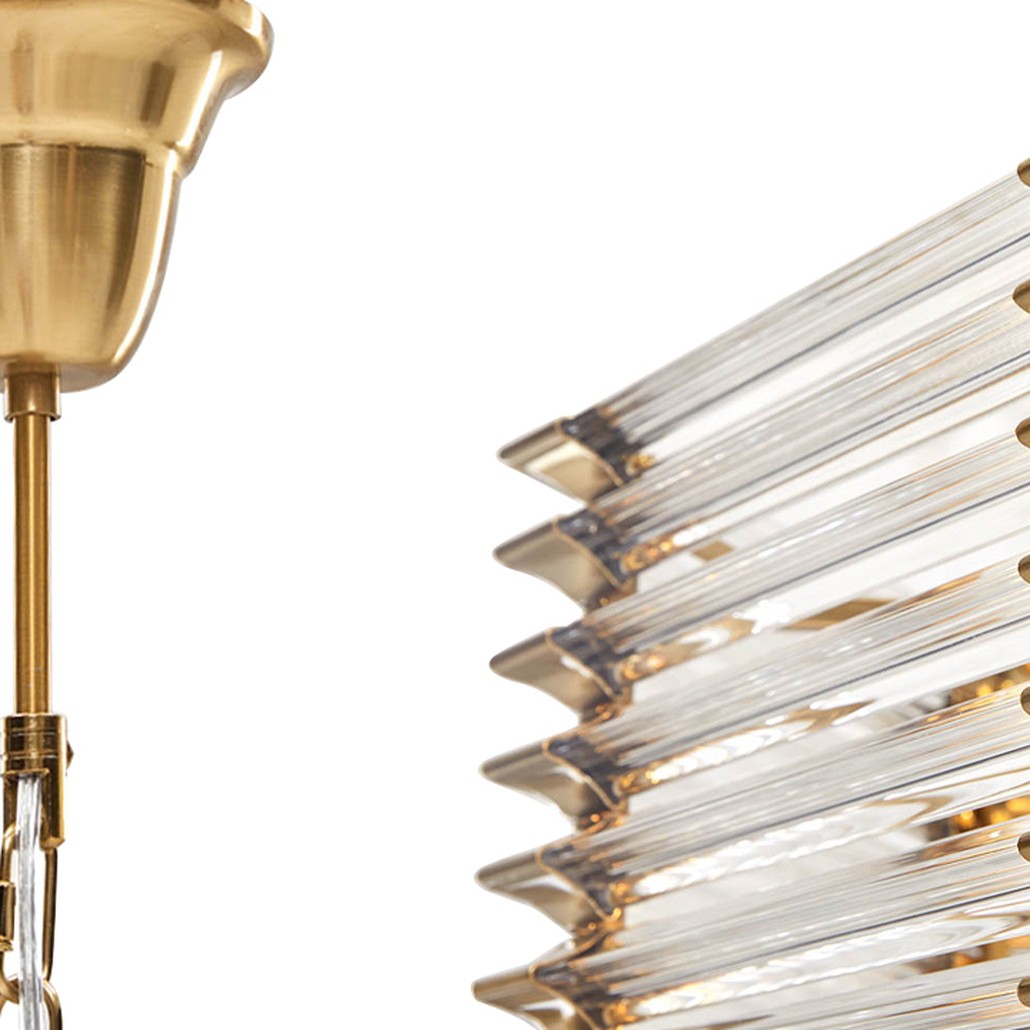 Люстра стеклянная Hexagon Tadesse Glass Chandelier