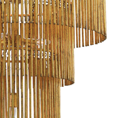 Люстра трёхъярусная золотого цвета Metal Tentacles