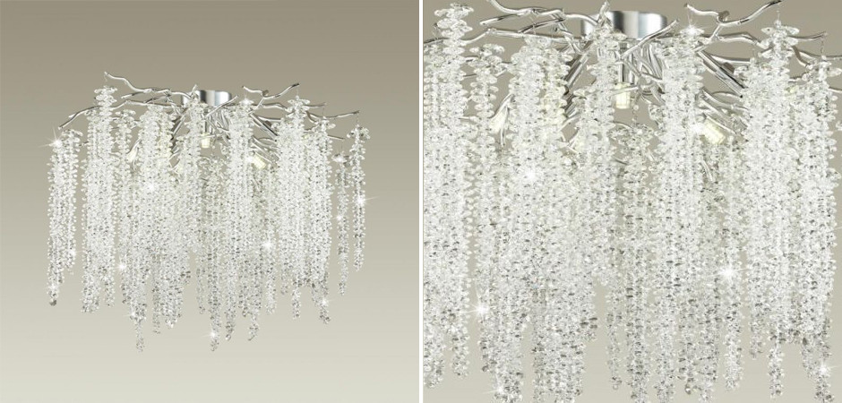 Люстра Хрустальная Fairy Tree Silver  на 8 ламп