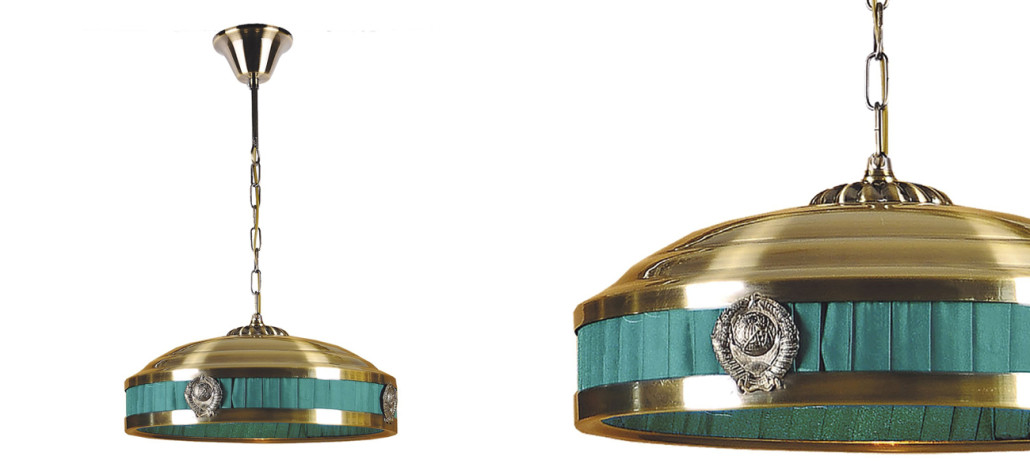 Люстра цвета античной бронзы Soviet