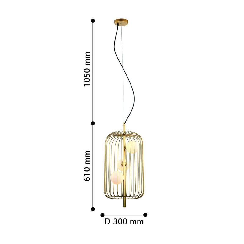 Люстра цвета золота Michelle