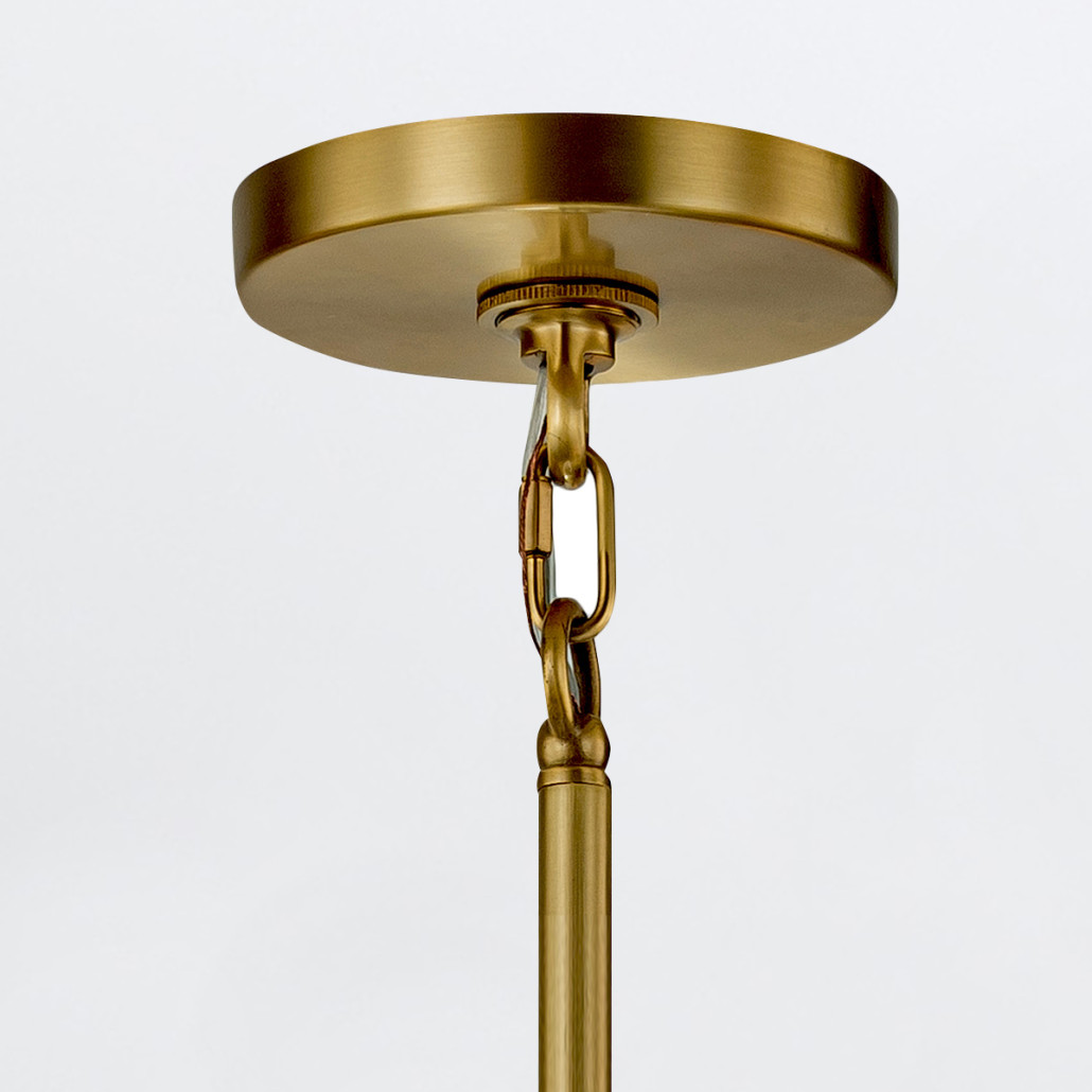Люстра цвета латунь с 4-мя матовыми цилиндрическими плафонами Elstead Lighting