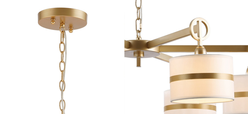 Люстра цвета матовое золото GUENAEL