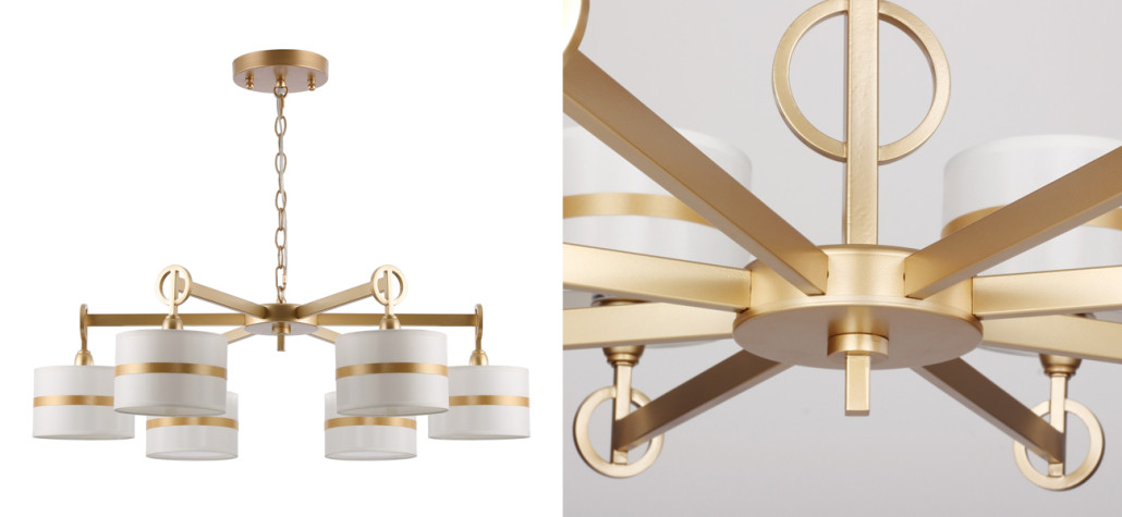 Люстра цвета матовое золото GUENAEL