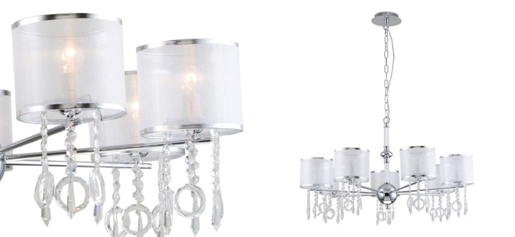 Люстра цвета хром с хрустальным декором Crystal Things
