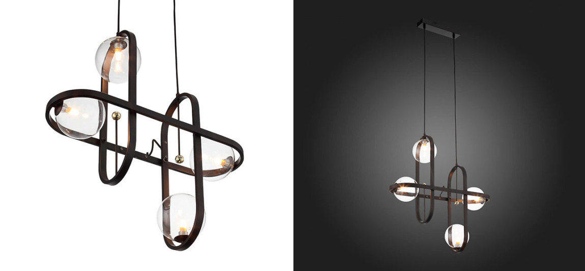 Люстра черная Scandinavia