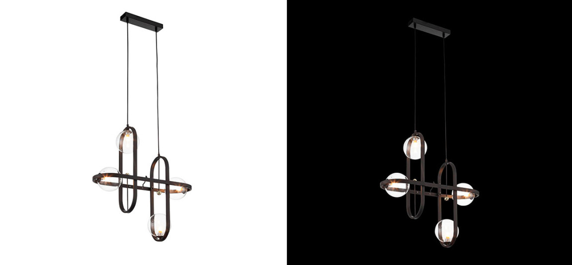 Люстра черная Scandinavia