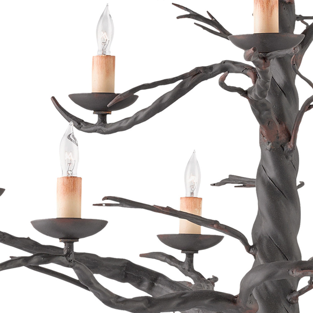 Люстра черная в виде ствола дерева Branched Tree