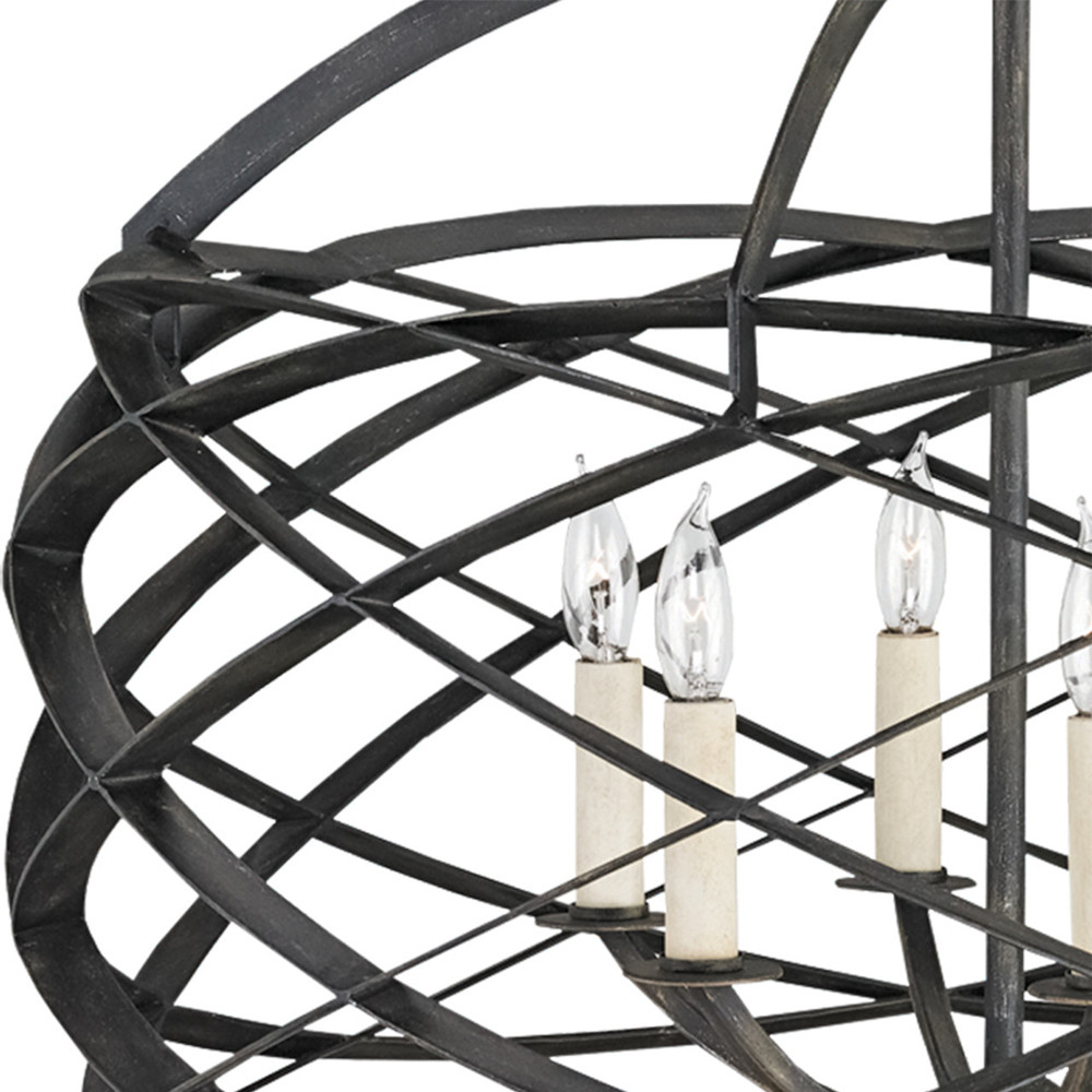 Люстра черная из эллиптических элементов Overlapping Orbits