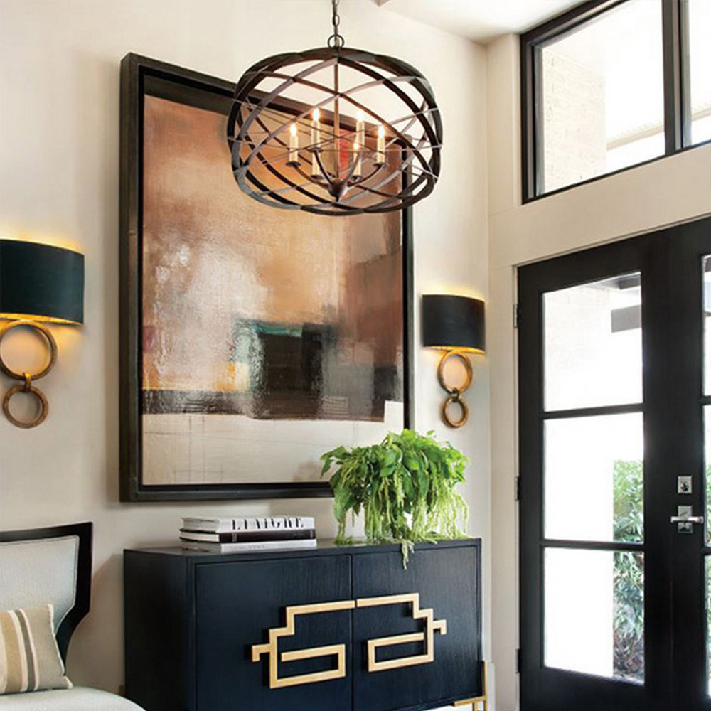 Люстра черная из эллиптических элементов Overlapping Orbits