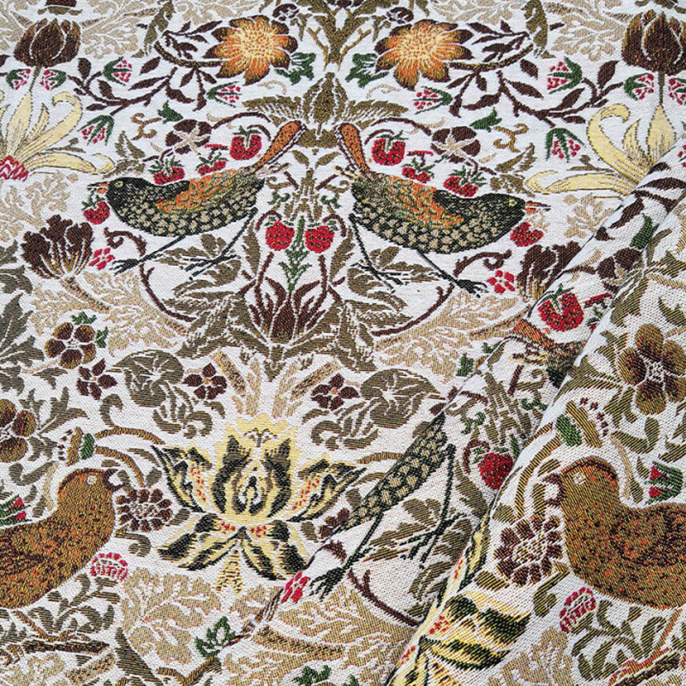 Мебельная ткань Гобелен William Morris кофейный цвет N 1114