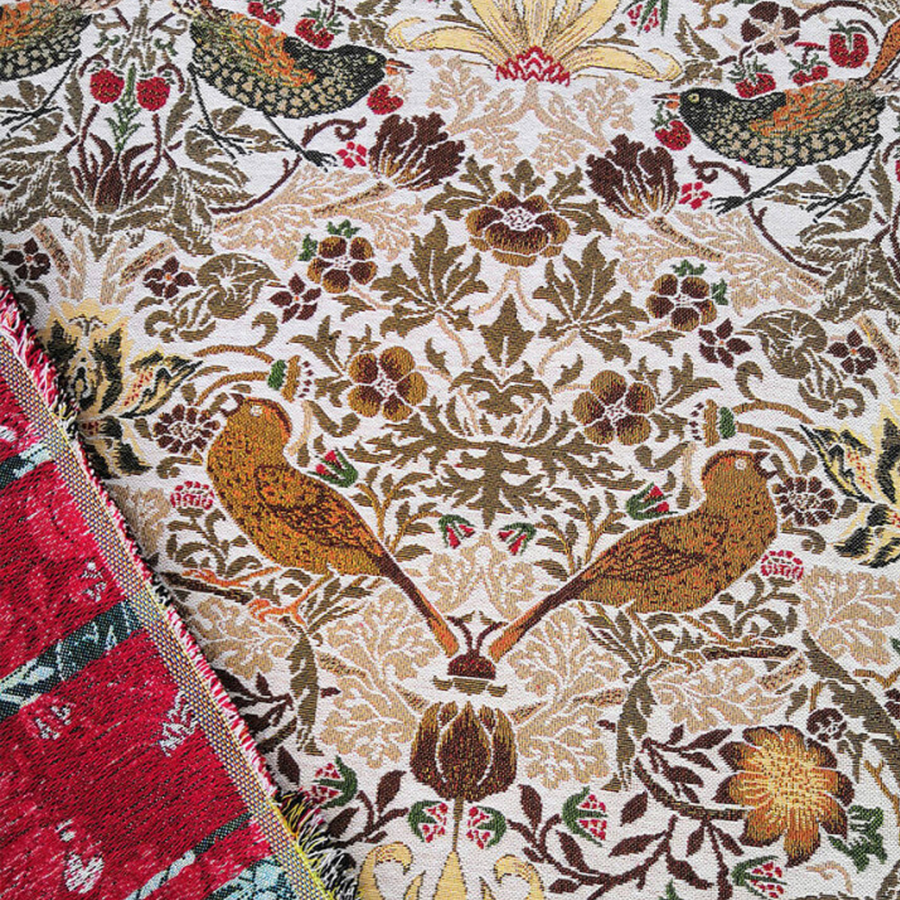 Мебельная ткань Гобелен William Morris кофейный цвет N 1114