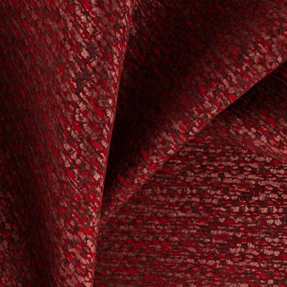 Мебельная ткань Шенилл бордовый цвет 138 см T4-23