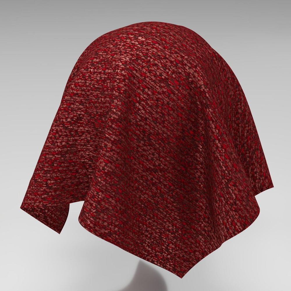 Мебельная ткань Шенилл бордовый цвет 138 см T4-23