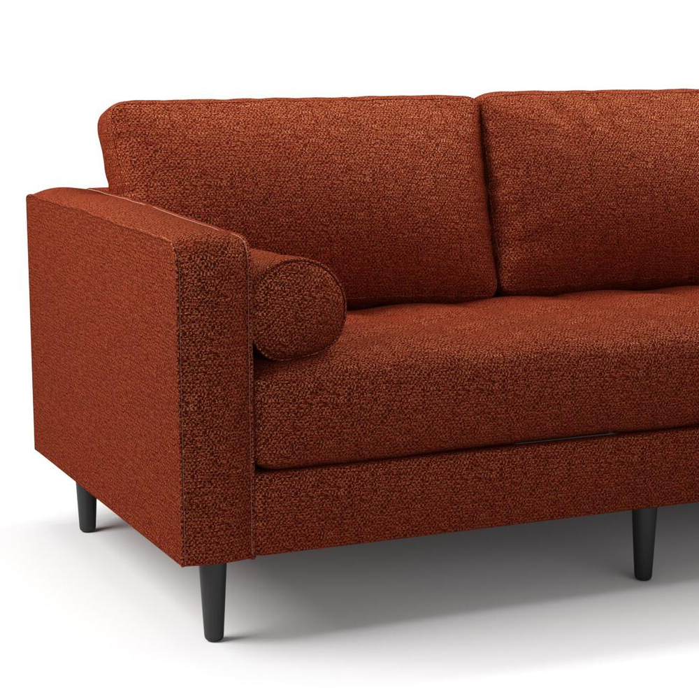 Мебельная ткань Шенилл терракотовый цвет 138 см T4-44