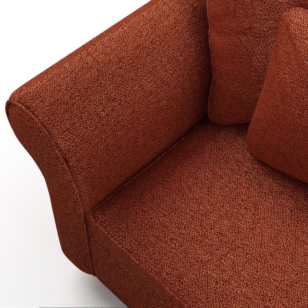 Мебельная ткань Шенилл терракотовый цвет 138 см T4-44