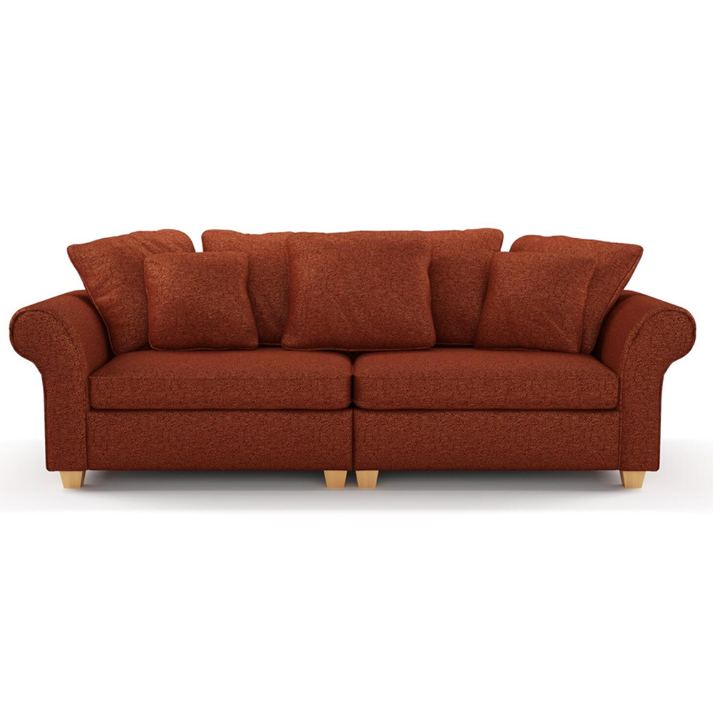 Мебельная ткань Шенилл терракотовый цвет 138 см T4-44