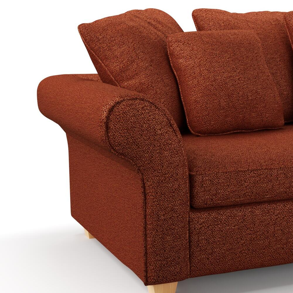 Мебельная ткань Шенилл терракотовый цвет 138 см T4-44