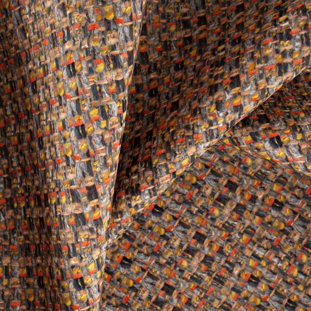 Мебельная ткань Шенилл терракотовый цвет 142 см T4-58