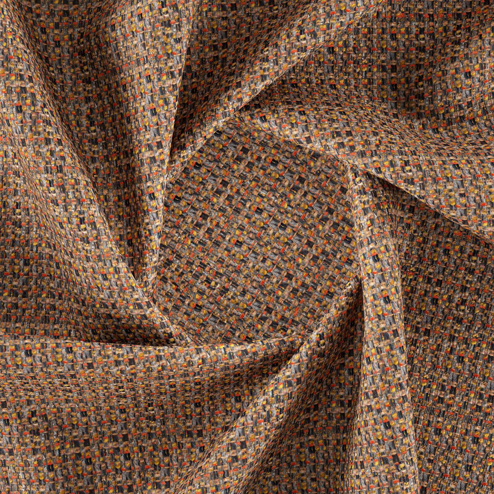 Мебельная ткань Шенилл терракотовый цвет 142 см T4-58