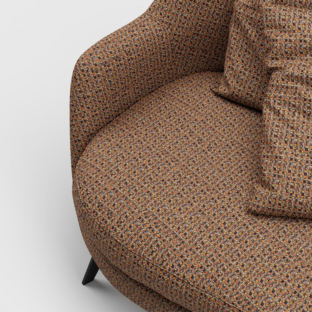 Мебельная ткань Шенилл терракотовый цвет 142 см T4-58