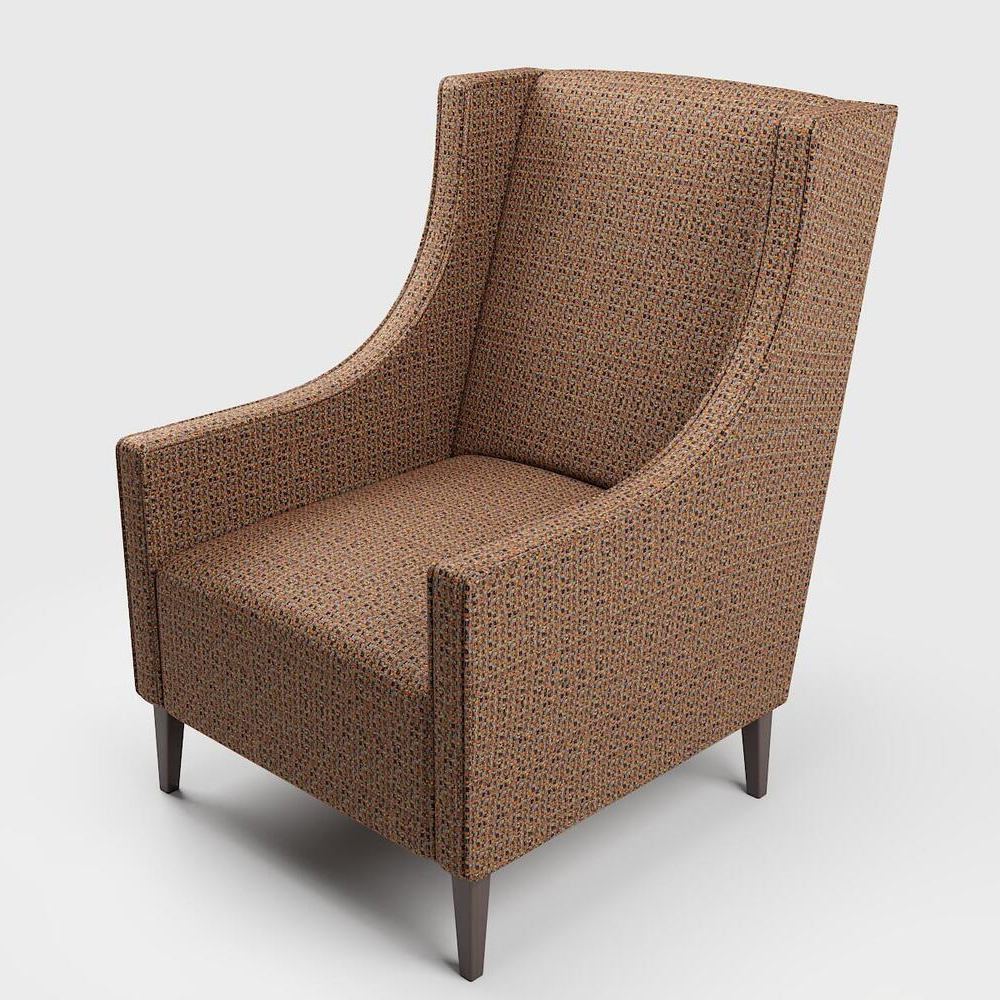 Мебельная ткань Шенилл терракотовый цвет 142 см T4-58