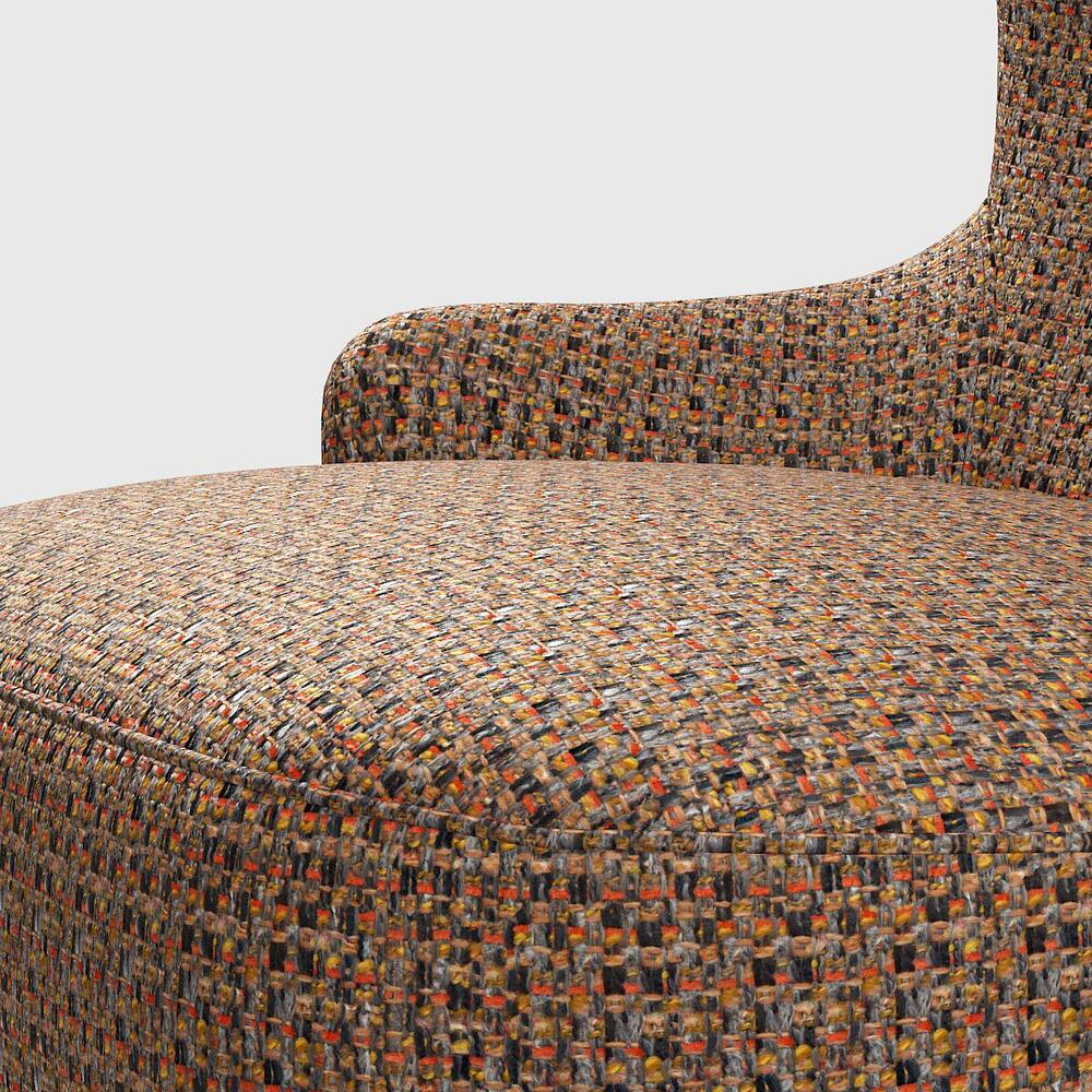 Мебельная ткань Шенилл терракотовый цвет 142 см T4-58