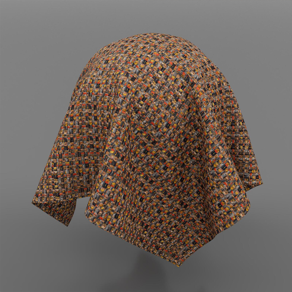 Мебельная ткань Шенилл терракотовый цвет 142 см T4-58