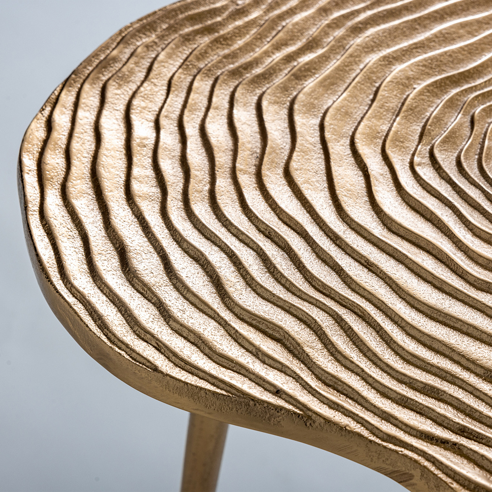 Металлический кофейный столик Puddle Gold