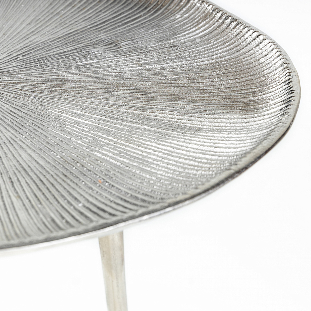 Металлический кофейный столик Waterlily Silver