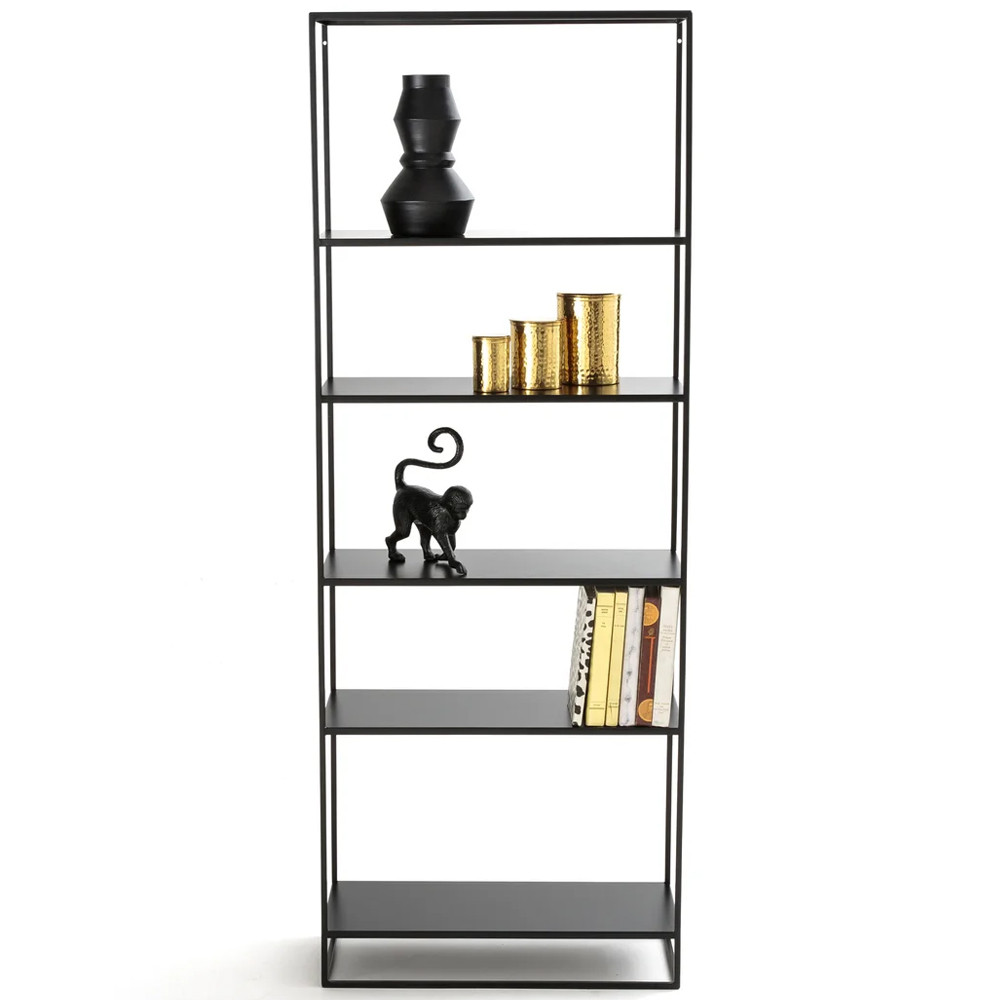 Металлический стеллаж Menzie Black Wide Metal Rack